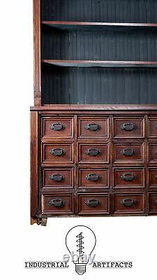 Turn Of The Century Apothecary Cabinet With Back Bar Display