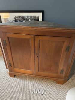 Two Piece Slave made Corner Cupboard. Made at the Micheal Braun house in NC
