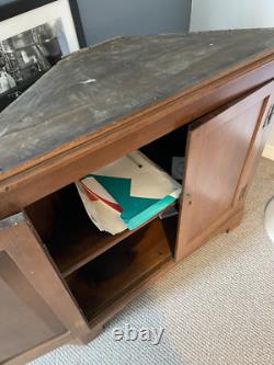 Two Piece Slave made Corner Cupboard. Made at the Micheal Braun house in NC
