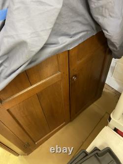 Two Piece Slave made Corner Cupboard. Made at the Micheal Braun house in NC
