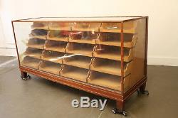 UK Antique Haberdashery Store Display Cabinet by A. Stephen & Sons Shopfitters