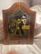 Unique Vintage Modified Dart Board Cabinet/retro Painting On Front