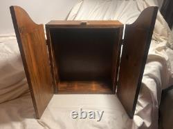 Unique Vintage Modified Dart Board Cabinet/retro Painting On Front