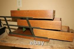Unusual Antique c. 1900 Weis 1/4 Sawn Oak 3 Tray Drawer File Cabinet NICE LOOK