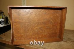 Unusual Antique c. 1900 Weis 1/4 Sawn Oak 3 Tray Drawer File Cabinet NICE LOOK