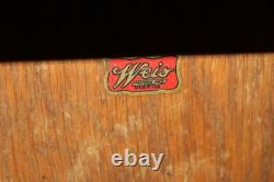Unusual Antique c. 1900 Weis 1/4 Sawn Oak 3 Tray Drawer File Cabinet NICE LOOK