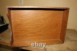 Unusual Antique c. 1900 Weis 1/4 Sawn Oak 3 Tray Drawer File Cabinet NICE LOOK
