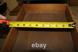 Unusual Antique c. 1900 Weis 1/4 Sawn Oak 3 Tray Drawer File Cabinet NICE LOOK