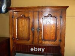 Unusual antique oak cupboard and dry sink-15869