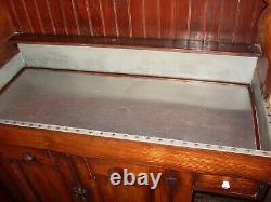 Unusual antique oak cupboard and dry sink-15869