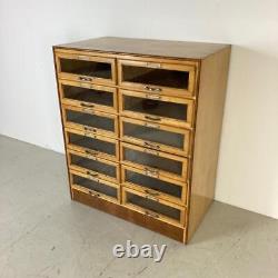 VINTAGE INDUSTRIAL 1950s HABERDASHERY CABINET CHEST SHOP DISPLAY 12 DRAWERS 3767