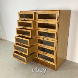 VINTAGE INDUSTRIAL 1950s HABERDASHERY CABINET CHEST SHOP DISPLAY 12 DRAWERS 3767