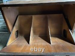 VINTAGE LANE Furniture VINYL RECORD CABINET MID CENTURY MODERN WOOD 1960's