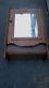 Vintage Oak Medicine Cabinet W Swing Mirror With Fancy Beading Bentwood Bottom