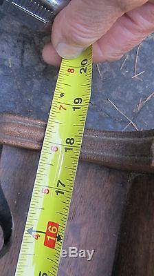 VINTAGE Oak Medicine Cabinet W Swing Mirror with fancy beading Bentwood Bottom