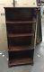 Vintage Mahogany Open Book Shelf Cathedral Cut Out Sides