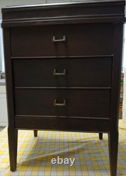 VTG 1950s Sewing Cabinet/End Table Spool-Notions Storage Some Refurbishing Needs