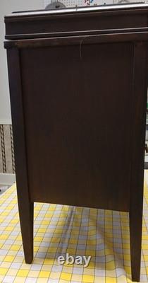 VTG 1950s Sewing Cabinet/End Table Spool-Notions Storage Some Refurbishing Needs
