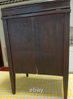 VTG 1950s Sewing Cabinet/End Table Spool-Notions Storage Some Refurbishing Needs