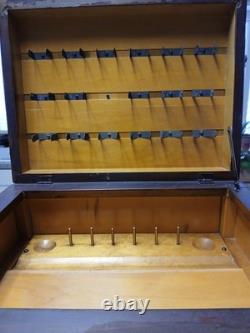 VTG 1950s Sewing Cabinet/End Table Spool-Notions Storage Some Refurbishing Needs
