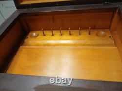 VTG 1950s Sewing Cabinet/End Table Spool-Notions Storage Some Refurbishing Needs
