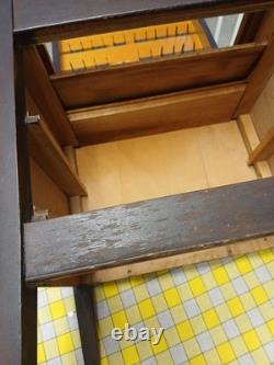 VTG 1950s Sewing Cabinet/End Table Spool-Notions Storage Some Refurbishing Needs