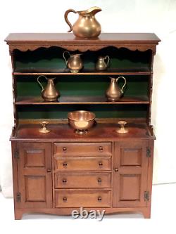 VTG Colonial Hutch Salesman Sample by Leslie Diamond Designer of Conant Ball