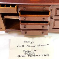 VTG Colonial Hutch Salesman Sample by Leslie Diamond Designer of Conant Ball