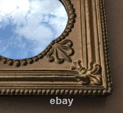 VTG Decorative Salvaged Tin Ceiling Gold 23 SQ. Thick Metal Mirror Old 1613-25B