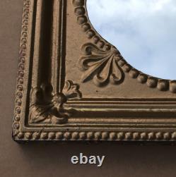 VTG Decorative Salvaged Tin Ceiling Gold 23 SQ. Thick Metal Mirror Old 1613-25B