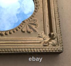 VTG Decorative Salvaged Tin Ceiling Gold 23 SQ. Thick Metal Mirror Old 1613-25B