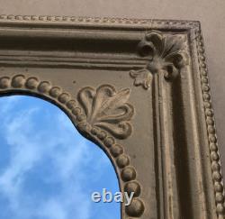 VTG Decorative Salvaged Tin Ceiling Gold 23 SQ. Thick Metal Mirror Old 1613-25B