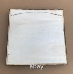 VTG Decorative Salvaged Tin Ceiling Gold 23 SQ. Thick Metal Mirror Old 1613-25B