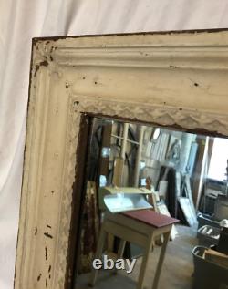 VTG Decorative Salvaged Tin Ceiling Shabby 23 SQ. Tan Metal Mirror Chic 784-25B
