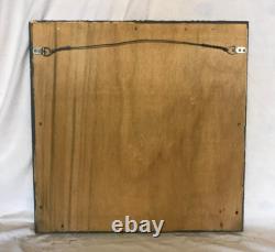 VTG Decorative Salvaged Tin Ceiling Shabby 23 SQ. Tan Metal Mirror Chic 784-25B