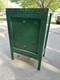 Vtg Green Folk Art 3 Shelf Cabinet Cupboard Apothecary Box Country Primitive