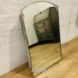 VTG Medicine Cabinet Mirror Arched Chrome Frame MCM Mid Century Hall-Mack 28.5