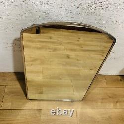 VTG Medicine Cabinet Mirror Arched Chrome Frame MCM Mid Century Hall-Mack 28.5