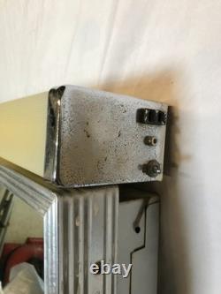VTG Mid-Century 19x24 Mirror Medicine Cabinet with Vanity Light Old 1188-25B