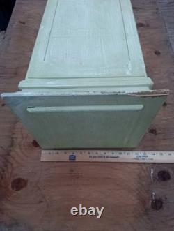 VTG RARE OOAK HAND PAINTED COUNTRY FLORAL CAB. PEDESTAL SOLID WOOD 30x12New