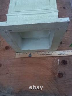 VTG RARE OOAK HAND PAINTED COUNTRY FLORAL CAB. PEDESTAL SOLID WOOD 30x12New