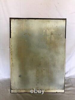 VTG Recessed Medicine Cabinet Beveled Mirror Chrome Sconces Old Metal 613-23B