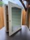 Vtg Shabby 16x12 Wood Wall Mounted Medicine Cabinet Mirror Chic Old Cupboard