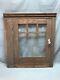 Vtg Wood Cabinet Door Face Front Country Cabin Lodge Glass Window Old 1523-23b