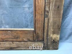 VTG Wood Cabinet Door Face Front Country Cabin Lodge Glass Window Old 1523-23B