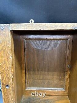 VTG Wood Vanity Cabinet Shelf Towel Bar Wall Hanging Bathroom Carved Antique GUC