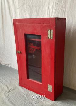VTG Wood Wall Mounted Mill Emergency Tool Medicine Cabinet Old Cupboard 719-25B