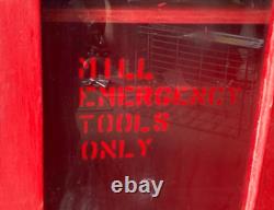 VTG Wood Wall Mounted Mill Emergency Tool Medicine Cabinet Old Cupboard 719-25B