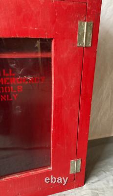 VTG Wood Wall Mounted Mill Emergency Tool Medicine Cabinet Old Cupboard 719-25B
