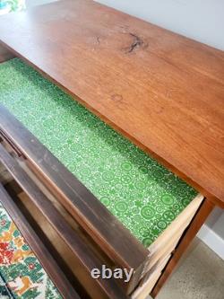 Vaughan Bassett Mid Century Modern Highboy Dresser 4 Drawers